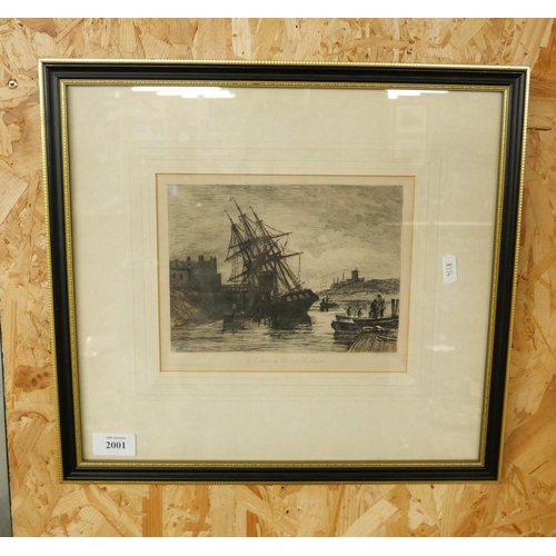 2001 - Framed Engraving 