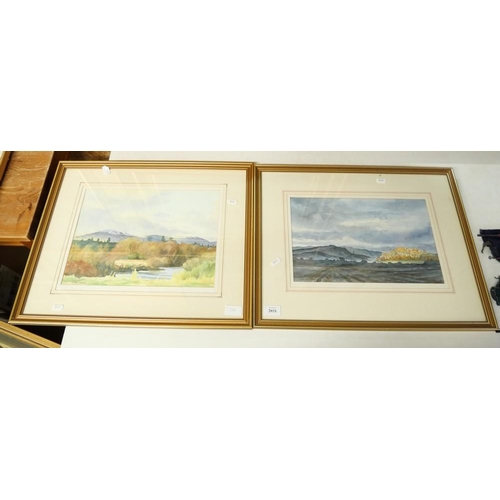 2031 - Pair of Scottish Landscapes by I.R. MacGregor, approx 35 x 26cm.