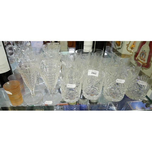 2062 - Collection of Whisky Glasses, Liqueur Glasses, etc