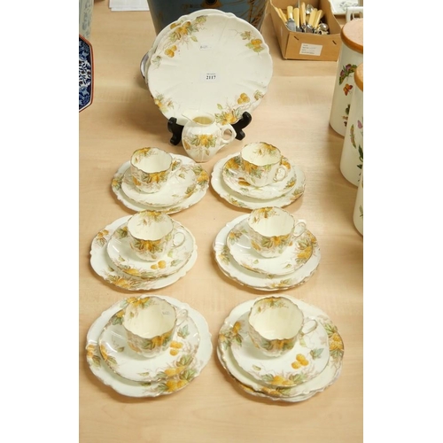 2117 - Aynsley Floral Part Tea Set.