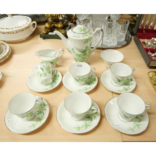 2124 - Noritake Tea Set Decorated with Exotic Bird