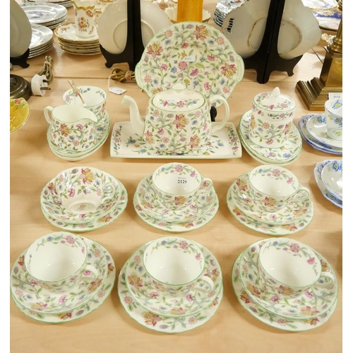 2129 - Minton Haddon Hall Tea Set.