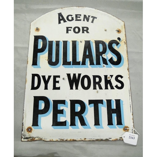 2163 - Vintage Enamel Sign - Double Sided 