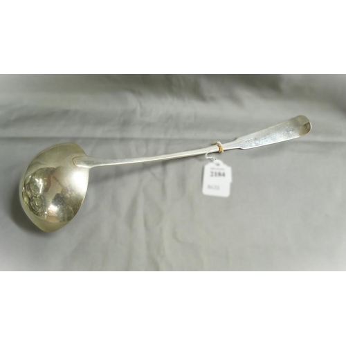 2184 - Antique Edinburgh Silver Ladle Maker AS, approx 6.5oz troy.