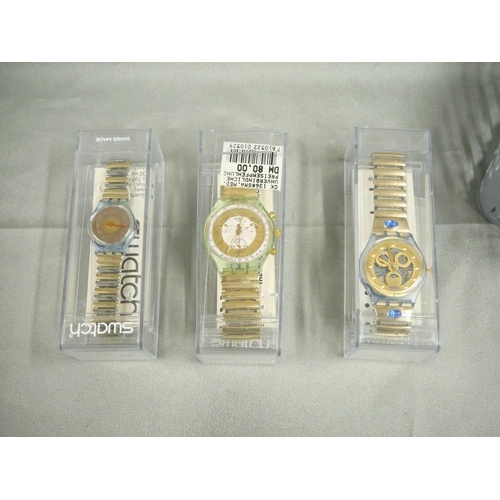 2297 - Three Vintage Swatch Wristwatches.