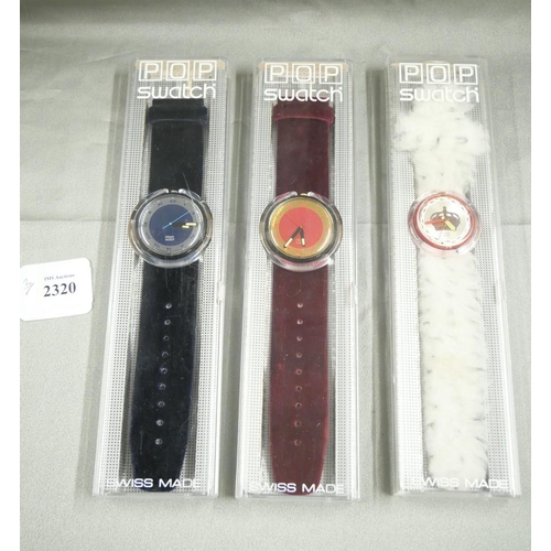 2320 - Three Vintage Swatch Wristwatches.