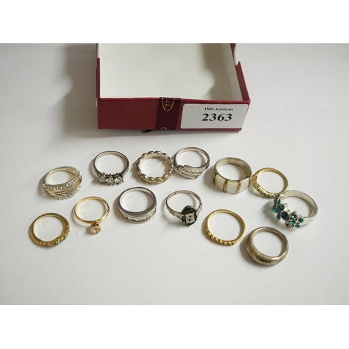 2363 - Box - Assorted Costume Jewellery, Dress Rings etc.