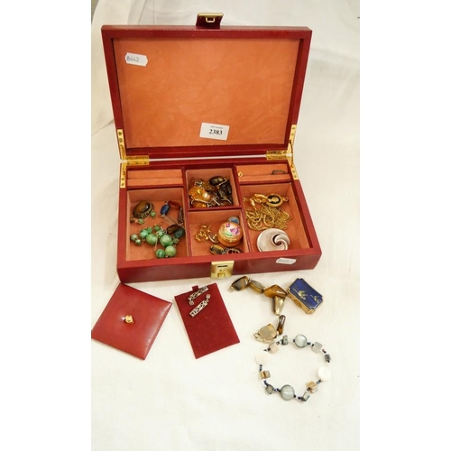 2383 - Case - Assorted Costume Jewellery.