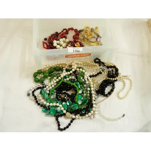 2384 - Box - Assorted Costume Jewellery.