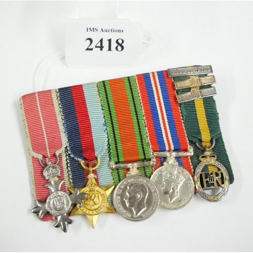 2418 - 20th Century Miniature Medal Group.