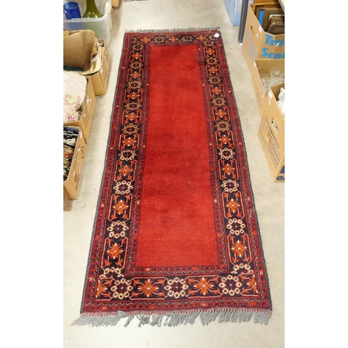 2496 - Eastern Wool Carpet Runner, approx 193 x 74cm.