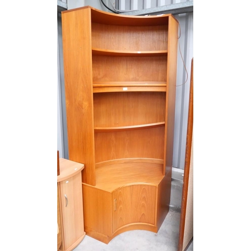 3027 - Teak Corner Cabinet