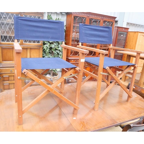 3051 - Pair of Hardwood Directors Chairs