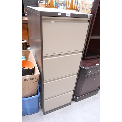 3079 - Metal 4 Drawer Filing Cabinet