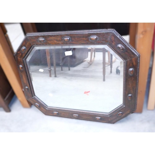 3181 - Oak Bevelled Wall Mirror