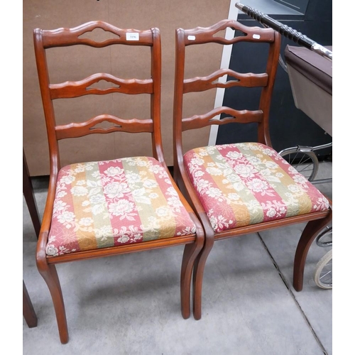 3196 - Pair of Sabre Leg Dining Chairs