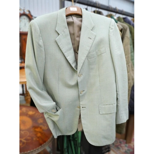 3247 - Men's 100% Cashmere  Green Sports Jacket