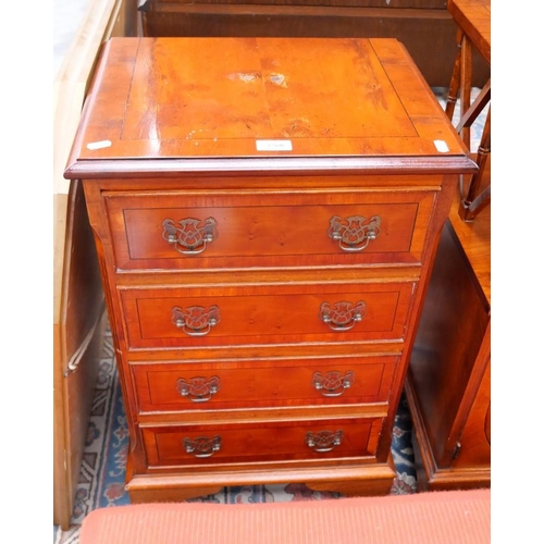 3260 - Yew 4 Drawer Chest