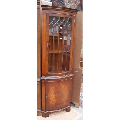 3268 - Mahogany Corner Cabinet