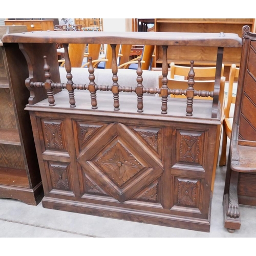 3310 - Mahogany Bar ( Approx  120cm X W35 X 110cm Tall)