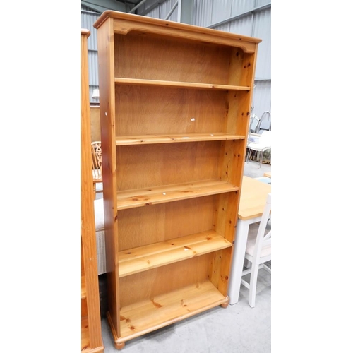 3364 - Pine 5 Tier Bookcase