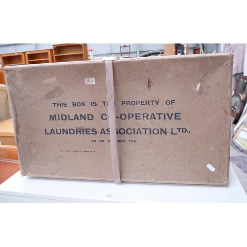 3438 - Midland Co/operative Laundries Advertising Box