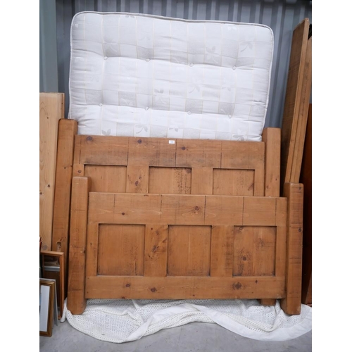 3440 - Pine Double Bedframe & Mattress