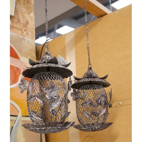 773 - 2 Metal Bird Feeders