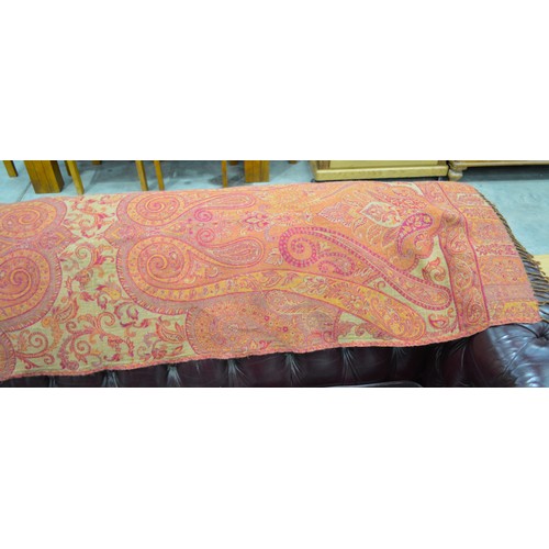 648 - Paisley Shawl  (Approx 196cm X 64cm)