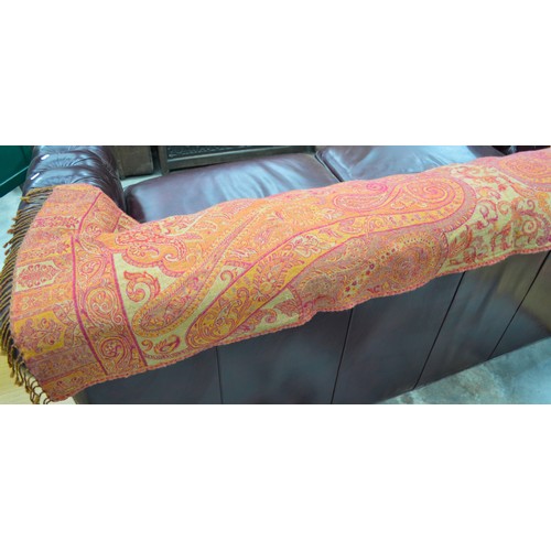 648 - Paisley Shawl  (Approx 196cm X 64cm)