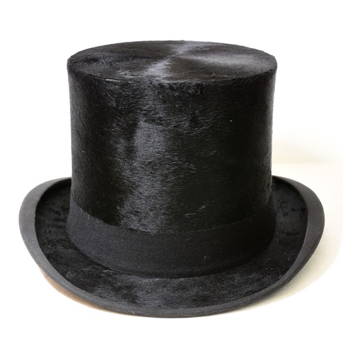 249 - Vintage Gents Silk Top Hat approx Size 7 - internally measures 20cm x 16cm & vintage Bowler Hat.