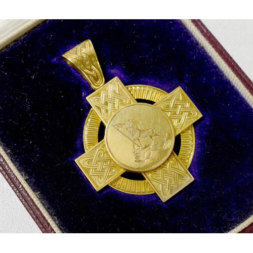 2434 - Cased 15ct Gold School Medal, approx 8.5g