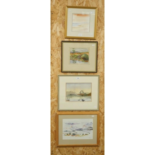 1046 - Four Assorted Framed Watercolours (landscapes).