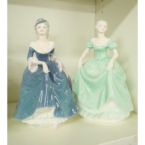 1095 - Two Coalport China Figurines - 