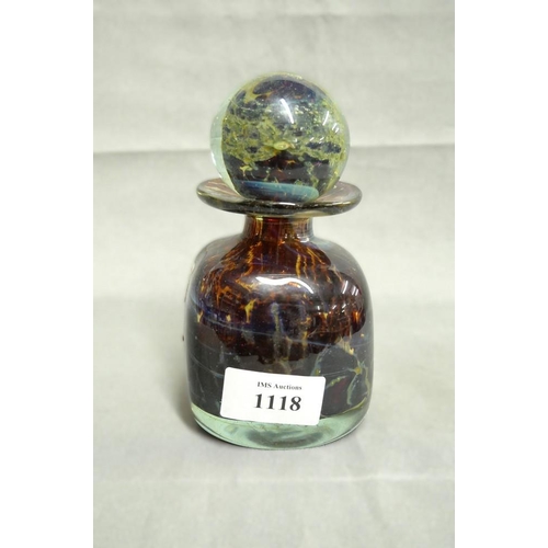 1118 - Mdina Glass Perfume Bottle.