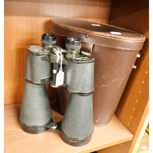 1124 - Pair of Hilkinson Comet 15 x 80 Field Binoculars in Case.