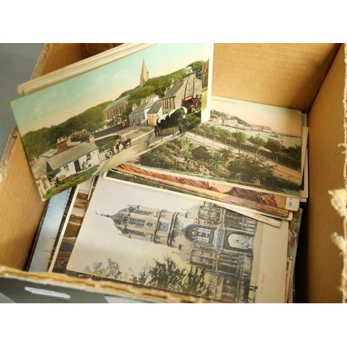 1201 - Box - Assorted Vintage Topographical Postcards.