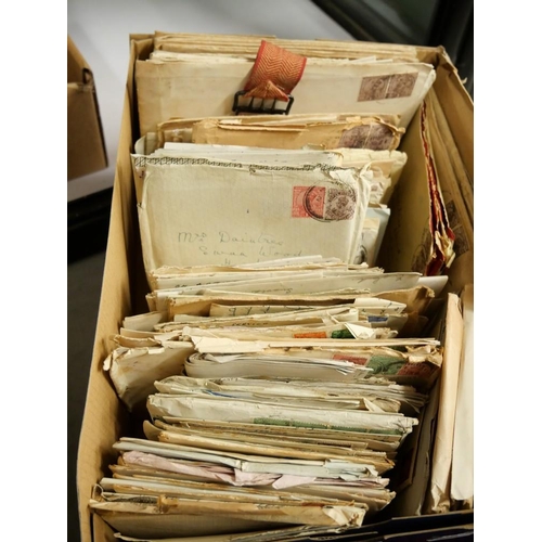 1238 - Box - Antique Postal Ephemera, Letters etc.