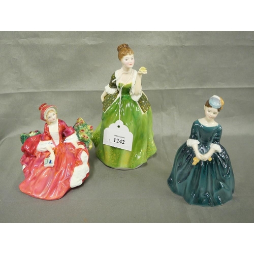 1242 - Three Royal Doulton China Figurines - 