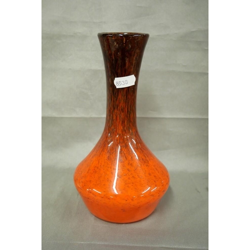 1244 - Art Glass Vase, approx 23cm tall.