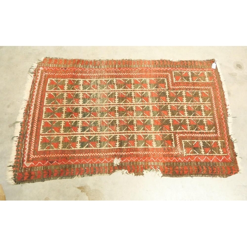 1647 - Vintage Eastern Wool Prayer Rug, approx 120 x 80cm.