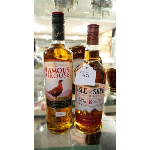 2121 - Bottle Famous Grouse Blended Scotch Whisky, Bottle of Isle of Skye 8 years old Blended Scotch Whisky