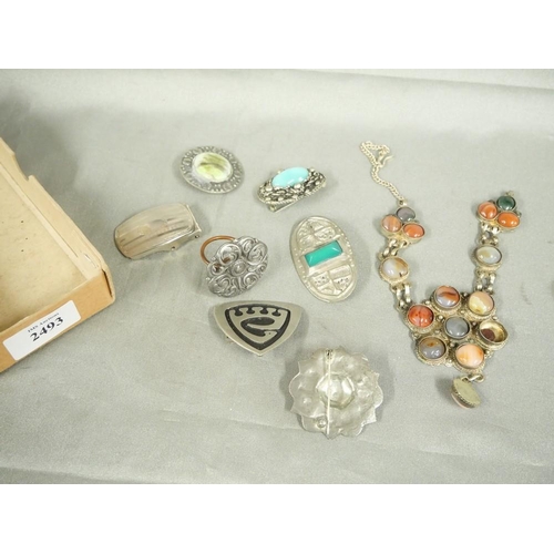 2493 - Box - Assorted Costume Jewellery.