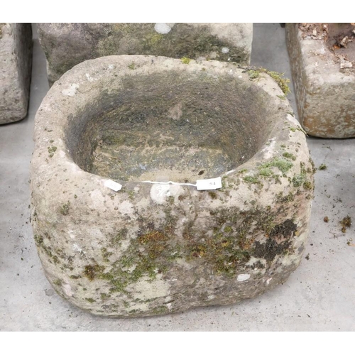 54 - Carved Sandstone Garden Trough