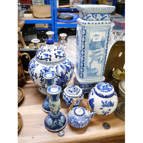 817 - Assorted Chinese Ceramics