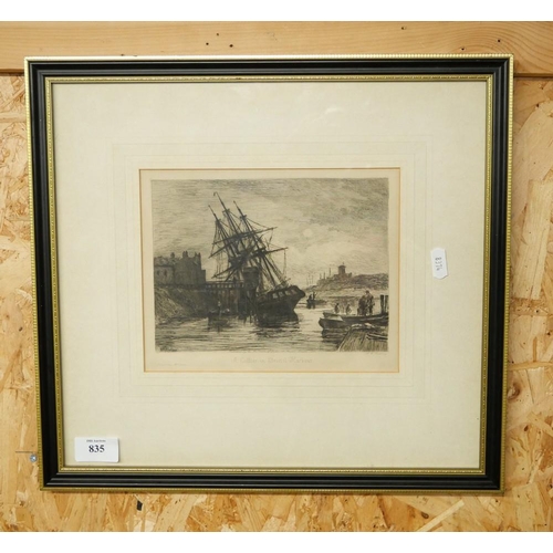 835 - Framed Engraving 