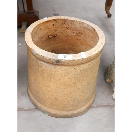 86 - Clay Chimney Pot Planter