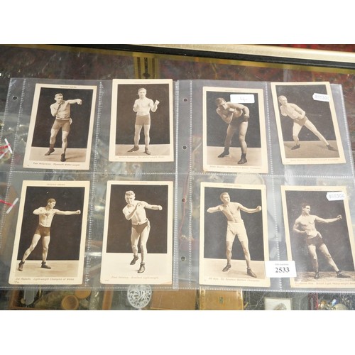 2533 - 8 x Scarce Original 'Boxing Series' Postcards