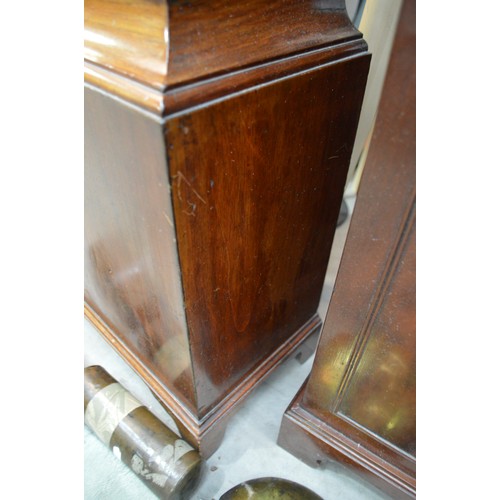 3279 - Victorian Mahogany Longcase Clock With Silver Dial J Gartly Of Aberdeen