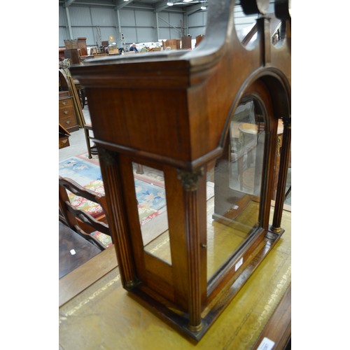 3279 - Victorian Mahogany Longcase Clock With Silver Dial J Gartly Of Aberdeen